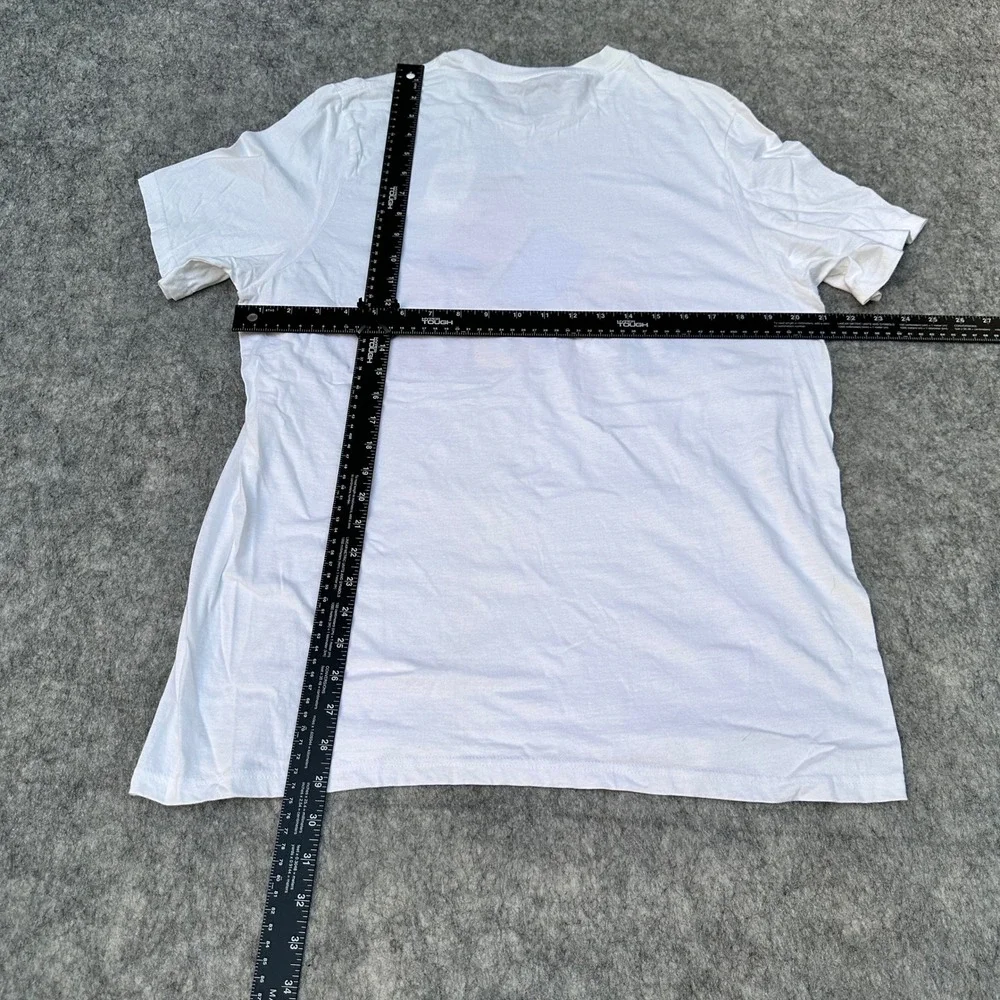 Adidas Mens Amplifier Tee White Multi Color Graphic Logo T-Shirt HE4885 L